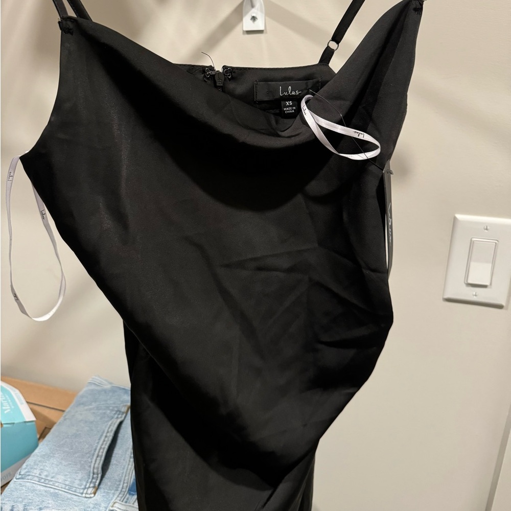 New w tag lulu black cowl neck dress